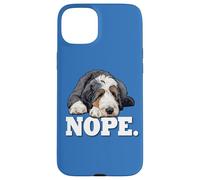 Mens & Womens Cute Sleeping Nap NOPE Bernedoodle Dog Lover Case for iPhone 15 Plus