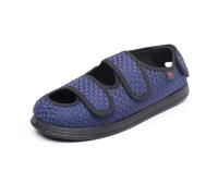 Mens Womens Diabetic Footwear Comfort Adjustable Indoor Outdoor Arch Support Edema Slippers for Plantar Fasciitis,Blue,5 UK