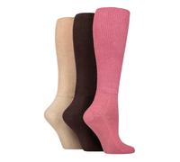 Mens Womens Diabetic Socks Knee High Bamboo Cushion Foot 3 Pairs- IOMI FootNurse