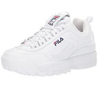 Mens Womens Fila Disruptor II White Premium Trainers - UK 11