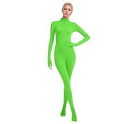 Mens Womens Full Body Open Face Costume 1Piece Unitard Unisex Dancewear Full Bodysuit Costume With Hood Spandex Unitard Body Suit Halloween Fancy Dress Leotard Skin Tight Leotard Clubwear