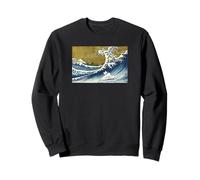 Mens Womens Funny Retro Vintage Surfing Wave Frenchie Lover Sweatshirt