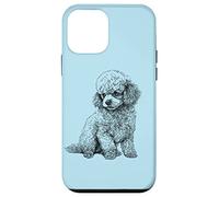 Mens Womens Girls Ink Illustration Cute Toy Poodle Lover Case for iPhone 12 mini
