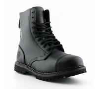 Men's Women's Grinders Stag Black Lace Up Leather Combat Uniform Boots New