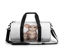 Mens Womens Gym Bag, Big Mouse And Little Mouse Print Duffle Bags,travel Gym Duffle Bag,garment Duffle Bag,gym Bag with Shoe Compartment, big mouse and little mouse, 17.7in/9in/9in