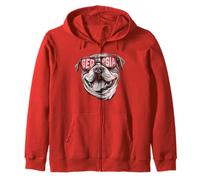 Mens Womens Kids GA Georgia Dog Sport Lovers Zip Hoodie
