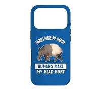 Mens Womens Kids Humans Hurt Head Tapirs Make Me Happy Case for iPhone 17 Pro
