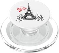 Men's Women's Kids Paris France Eiffel Tower Graphic Design PopSockets PopGrip for MagSafe