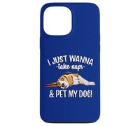 Mens Womens Kids Wanna Take Naps and Pet My Beagle Dog Lover Case for iPhone 13 Pro Max