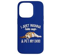 Mens Womens Kids Wanna Take Naps and Pet My Beagle Dog Lover Case for iPhone 14 Pro