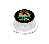 Mens Womens Killer Whale Save The Sea Pandas Orca Lover PopSockets PopGrip for MagSafe