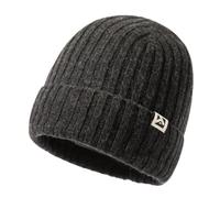 Men's Women's Merino Wool Winter Beanie Fleece Lined Knit Cap Big Heads Durable Hat for Cold Weather Warm Dark Grey X-Large XL XXL Extra Large Big Head Oversize