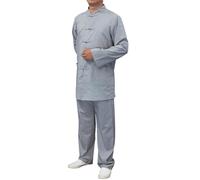 Men's Women's Monk Costume Spring Autumn Four Seasons Worship Loose Comfortable Zen Meditation Attire