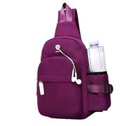 Men's Women's Nylon Chest Sling Bag, with Urban-Chic Design, 35x18x7cm, Cross-Body Shoulder Backpack, Anti-Theft Chest Bag, Multi-Pocket Storage, for Outdoor Travel Gym Workout Running