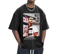 Men's Women's Punk Best World T-Shirts Vintage Short-Sleeved Tee Shirts Versatile Hip Hop Street Cool Oversized 100% Pure Cotton Printed Top Tees
