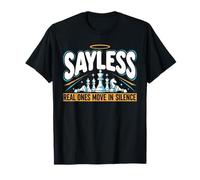 Mens Womens Say Less Real Ones Move in Silence Chess Player T-Shirt