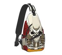 Mens & Womens Shoulder Chest Sling Bags Sugar Skulls Backpacks for Travel Outdoors Running, Fashion Casual Crossbody Bags