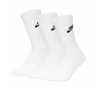 Men's Women's Socks NIKE Cushioned Crew 3 Pack White size UK 5-8 EURO 38-42