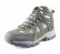 Mens Womens Suede Waterproof Hiking Walking Trail Ankle Boots Breathable Lace Up