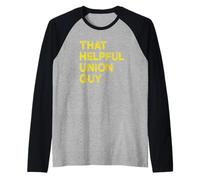 Mens Womens that Helpful Union Guy Thug Union Rep Raglan Baseball Tee