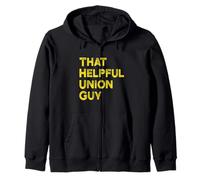 Mens Womens That Helpful Union Guy Thug Union Rep Zip Hoodie