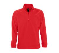 Mens Womens Unisex Half Quarter Zip Neck Fleece Top