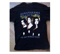 Men's & Women's Vintage 1989 Bananarama World Tour Retro 80s Band Tee with Siobhan Fahey T Shirt Multicolor