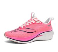 Mens Womens Wide Toe Box High Hand Support Lightweight Breathable Mesh Sneakers, pink, 9 UK