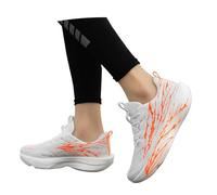 Mens Womens Wide Toe Box High Hand Support Lightweight Breathable Mesh Sneakers, White, 9.5 UK