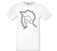 Men's Wome's Heavy Cotton Regular Fit Round Collar Short Sleeve T-Shirt Echo (M, White Echo)