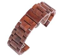 Men's Wooden Replacement Watch Strap Accessories 20mm 22mm Quick-release Sports Lightweight And Comfortable Bracelet(Dark red,20mm)