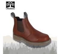 Mens Woodland Boots Casual Leather Pull On Goodyear Welted Sole M858B