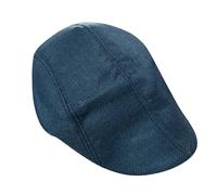 Mens Wool Blend Flat Caps Breathable Casual Solid Color Newsboy Cap Golf Fishing Shooting Hunting Beret Hats Navy