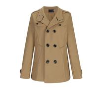 Men's Wool Jacket British Style Woolen Coat Regular Fit Shackets Vintage Trench Coat Lapel Collar Double Breasted Peacoat Uk Fall Lightweight Pea Coat 2024 Fall Cascual Outwear