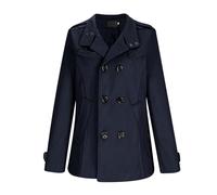 Men's Wool Jacket British Style Woolen Coat Regular Fit Shackets Vintage Trench Coat Lapel Collar Double Breasted Peacoat Uk Fall Lightweight Pea Coat 2024 Fall Cascual Outwear