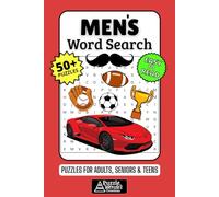 Men's Word Search Puzzle Book: 50+ Fun & Easy-to-Read Manly Puzzles Exploring Hobbies, Sports, Cars, Gear & Dad Jokes, Gift for Men, Dads & Grandpas, Adults & Seniors