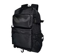 Men's Work Backpack, Leisure Multi Pocket Backpack, University and Middle School Student Backpack, 15.6-inch Laptop Bag, Black