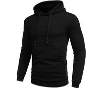 Mens Work Hoodie, Sweatshirt for Mens Winter, Sweatshirts Long Sleeve Sweater Drawstring Hoody Pullover Solid Color Sports Hooded Leisure Workwear Comfortable Activewear