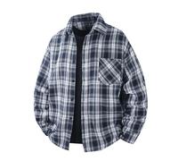 Men's Work Jacket, Men's Long Sleeve Shirt Lapel Collar Casual Large Size with Pocket Coat Chic Everyday Classics Loose Fit Passe-partout Jackets