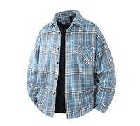 Men's Work Jacket, Men's Long Sleeve Shirt Lapel Collar Casual Large Size with Pocket Coat Chic Everyday Classics Loose Fit Passe-partout Jackets