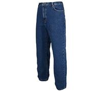 Mens Work Jeans Heavy Duty Tuff Straight Regular/Short/Long Leg 28-50 Waist (34 (Long), Blue)