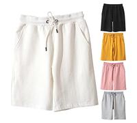 Mens Work Jogger Shorts With Pockets Men Slim Fit Shorts Elasticated Waist Jogging Bottoms Soft Comfortable Training Trunks Loose Fit Short Pants For Summer Beach Wear Quick Dry Workout Jorts
