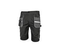 Men's Work Protective Shorts - EuroClassic - Combat Style Workwear - Multipockets/Elastic Waist/Strong Dense Weave (28-30inch- EU46) Grey