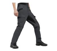 Mens Work Trousers Camo Combat Cargo Trousers with Multi Pockets Utility Durable Military Tactical Trouser Casual Comfort Cargo Pants Loose Fit Outdoor Hiking Work Trouser Workwear Men