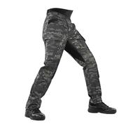 Mens Work Trousers Camo Combat Cargo Trousers with Multi Pockets Utility Durable Military Tactical Trouser Casual Comfort Cargo Pants Loose Fit Outdoor Hiking Work Trouser Workwear Men