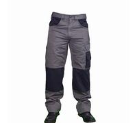 Mens Work Trousers Cargo Combat Heavy Duty Hard Wearing with Knee Pad Pockets Size 30-46 (Grey # 1, 40W / 32L)