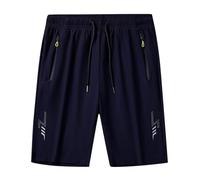 Men's Workout Running Shorts 7 Lightweight Athletic with Zip Pockets No Lining Quick Dry Gym Active Shorts, blue, 4XL