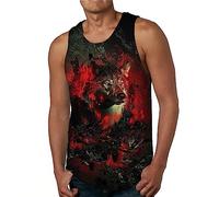 Mens Workout Tank Top Y-Back Gym Vest Quick Dry Muscle Tank Bodybuilding Sleeveless T Shirt Boys Knitted Tank top Mens Vests Funny t Shirts Mens Long Sleeve (Dark Gray, XXXL)