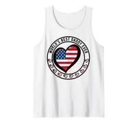 Mens World's Best Daddy Ever Proud to Be American Dad Papa Bruh Tank Top