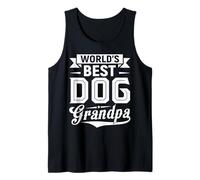 Mens World's Best Dog Grandpa Funny Pet Owner Humor Tank Top